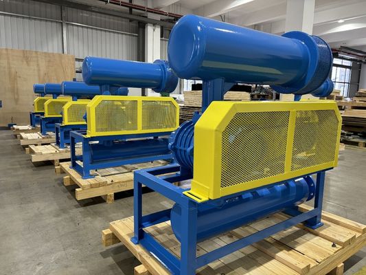 Refroidissement à l'eau Souffleur à racines à trois lobes avec une pression de 60 à 80 KPA et une capacité d'air de 31,89 à 50,67 m3/min