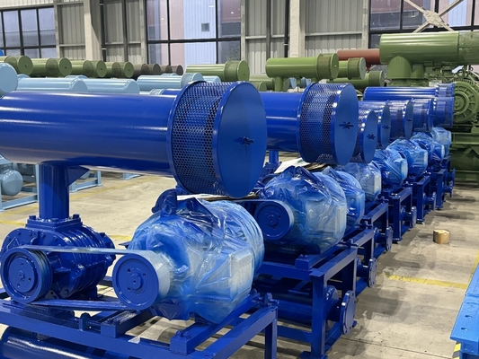 10KPA - 80KPA souffleur à trois racines, utilisé pour le traitement de l'eau et le transport pneumatique