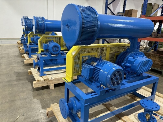 10KPA - 80KPA souffleur à trois racines, utilisé pour le traitement de l'eau et le transport pneumatique