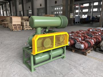 Un souffleur à racines de 3 lobes en fonte, couleur vert, longue durée de vie.