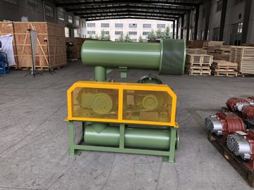 Un souffleur à racines de 3 lobes en fonte, couleur vert, longue durée de vie.