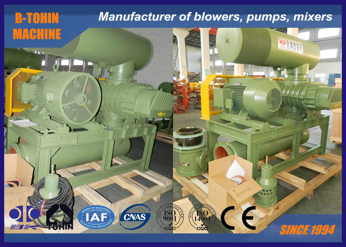 Bk9030S de grande puissance 132kW souffleur à trois racines pour le traitement de l'eau, traitement des eaux usées