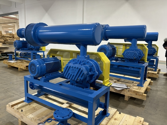 Type rendement élevé 60-100kpa de trois lobes de ventilateur à haute pression rotatoire de racines