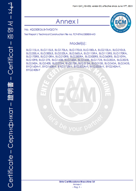 La Chine B-Tohin Machine (Jiangsu) Co., Ltd. certifications